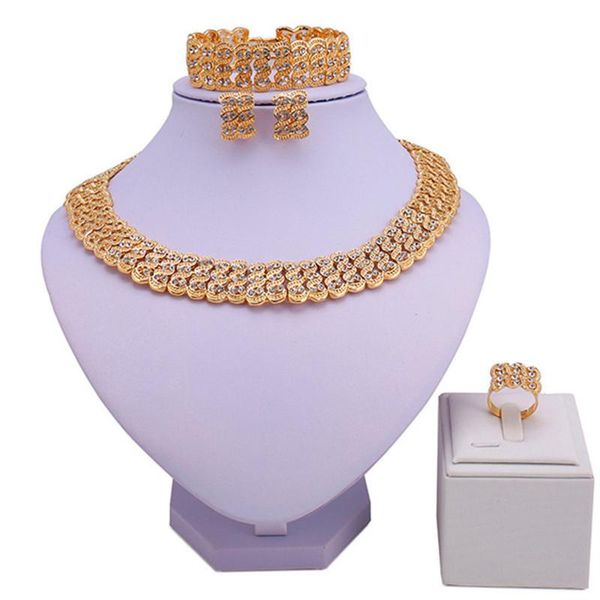 

earrings & necklace zuodi dubai gold designer jewelry set 2021 nigerian wedding fashion african woman costume wholesale, Silver