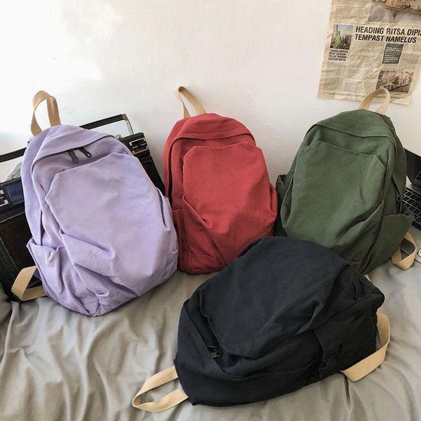 

backpack bags for women 2021 canvas mochila bolsa