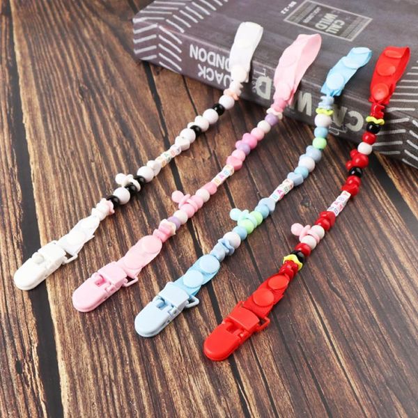 

pacifiers# baby pacifier chain clip teeth rubber shatter-resistant nipple beaded toy anti-chain
