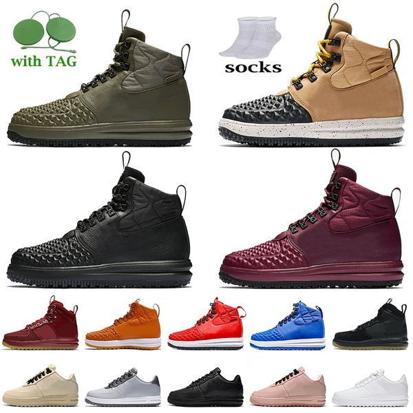 

2022 new outdoor sports lunar duckboot shoes medium olive tan black red blue burgundy linen cider grey women winter snow trainers sneakers m