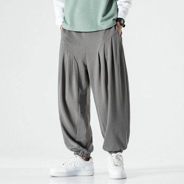 

men's pants streetwear 2021 jogger hip hop sweatpants joggers trousers tactical mens cargo harem men clothes, Black