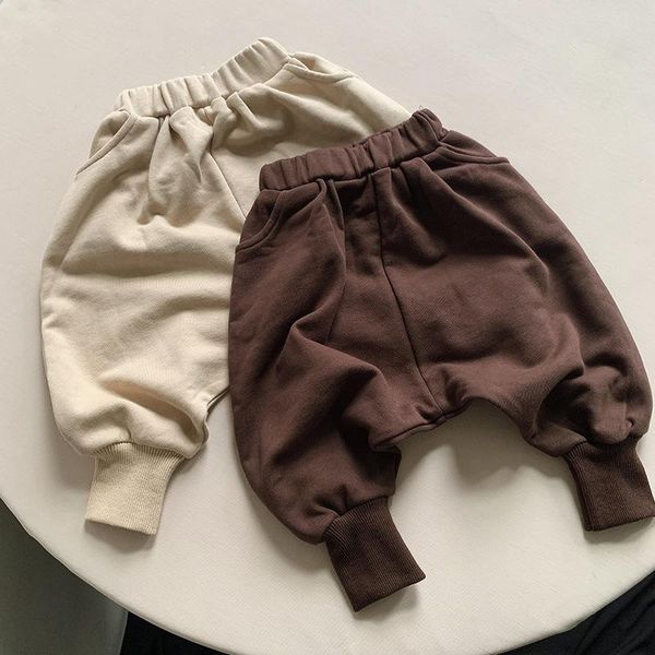

trousers 2021 autumn fashion boys & girls harem pants korean cotton kids children clothes baby toddler boy, Blue