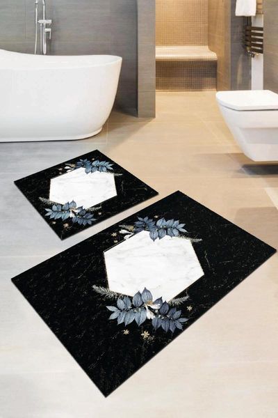 

60x90 - 60x60 digital bath mat set for closet 2 bs048 mats