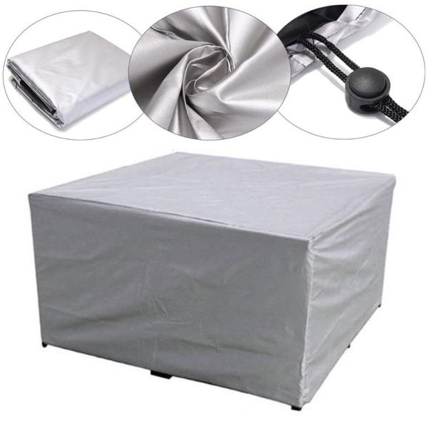 

garden waterproof cover chair table courtyard silver (242x162x100cm) cloth