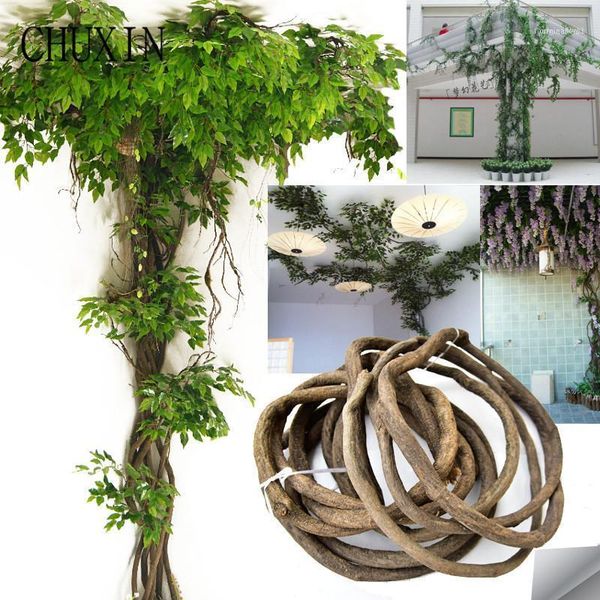 

high imitation rattan decoration artificial flowers green leaves branches home wedding el ceiling wall accessories11