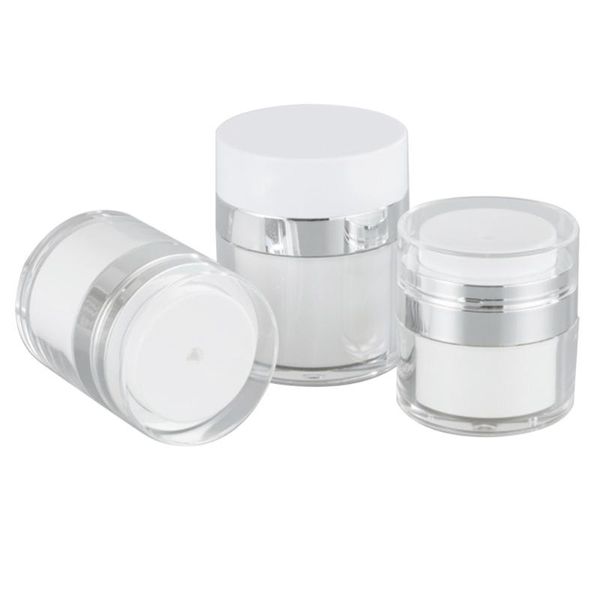

3pcs portable sub jars double-layer lotion bottles creams storage &