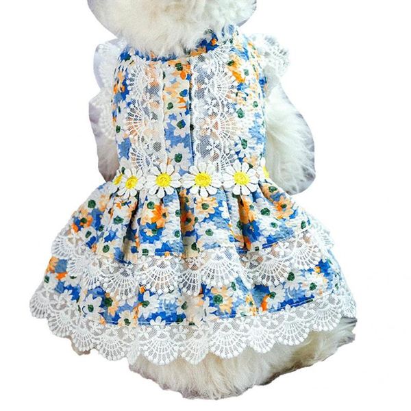 

cat costumes pet skirt dog costume clothing elegant lovely cute flower dress