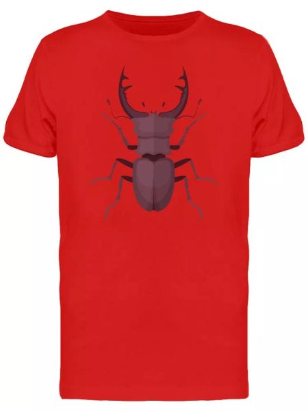 

Stag Beetle Top View Tee Men's -Image by Shutterstock, White;black