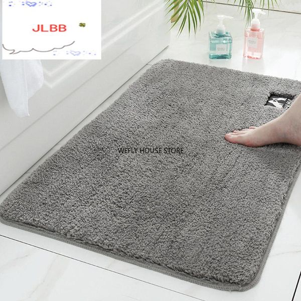 

modern eco-friendly microfiber suede bath mat ptr latex non-slip bottom bathroom bedroom kitchen balcony rug mats