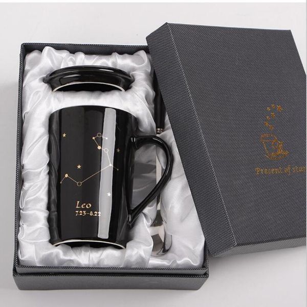 

mugs fashion ceramic mug brief constellations coffee cup large capacity milk cups with gift box tea lovers birthday
