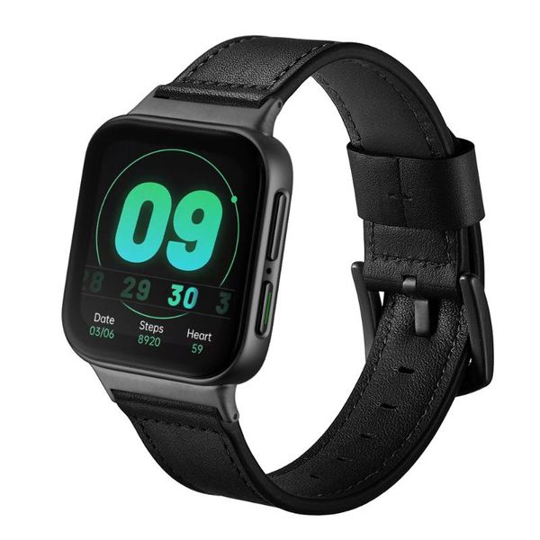 

watch bands leather strap for oppo replacement band bracelet belt 46mm 41mm smart wristband, Black;brown