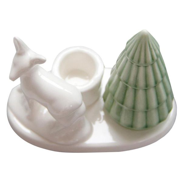 

candle holders 1 pc christmas deskceramic holder elegant deer candlestick decor