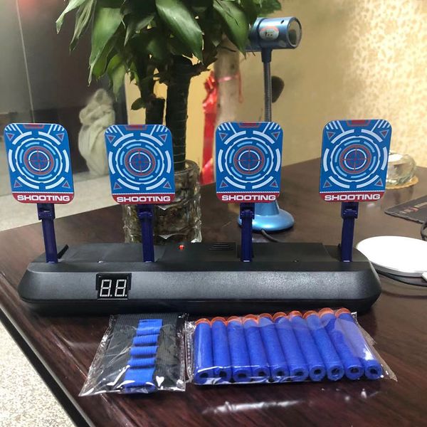 

for nerf toy electric target high precision auto reset scoring gun target sound light shooting game outdoor sports toys dropship