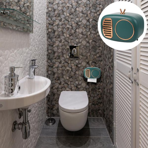 

tissue boxes & napkins 1pc vintage television shape paper holder wall mount creative case