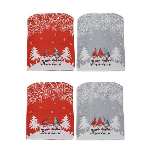 

4pcs christmas chair covers dinner back table party decor year supplies