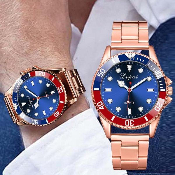 

wristwatches brand men watch luxury business rose gold blue dial watches fashion male clock wrist gift relogio masculino, Slivery;brown