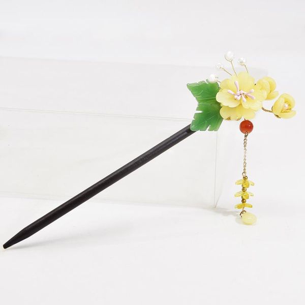 

hair clips & barrettes classic pearl sticks bride flowers tiaras forks vines handmade tassel accessories wood wedding jewelry, Golden;silver