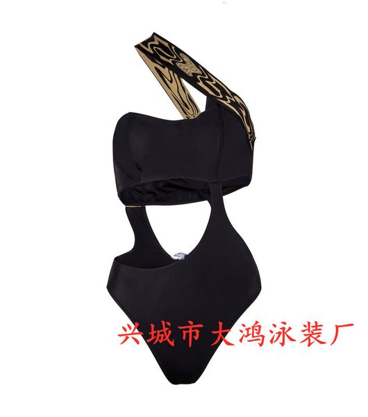 

one piece swimsuit women's bikini swimsuit, White;black