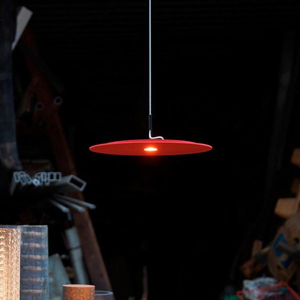 

modern simple restaurant personality designer flying saucer bar led bedroom bedside pendant lamp lamps