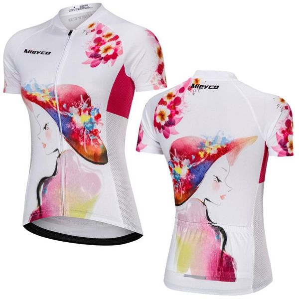 

racing jackets mieyco cycling clothing breathable wicking mtb bike shirt short sleeve jersey 2021 summer sport outfit for woman camisas, Black;red