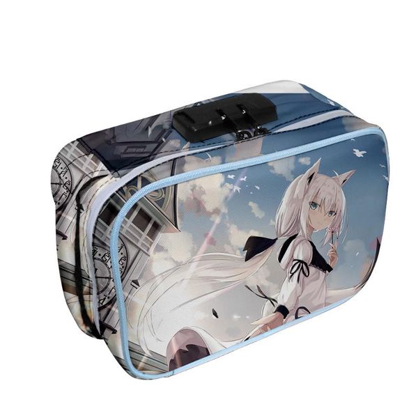 

shirakami fubuki rey oxford cloth 3d printing deodorant tobacco bag storage cosmetic bags & cases