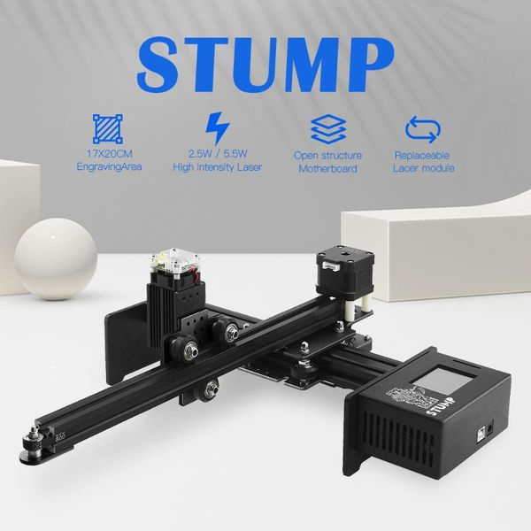 

printers twotrees stump intelligent cnc laser engraving machine head 20w printer metal support off line working