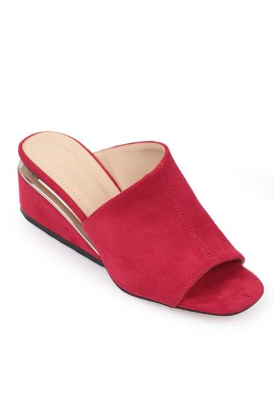 

women's red wedges slippers ka23, Black