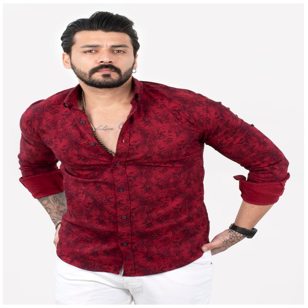 

deepsea men's long sve t-shirt, lycra tight shirt, flower decoration, 2101843, White;black