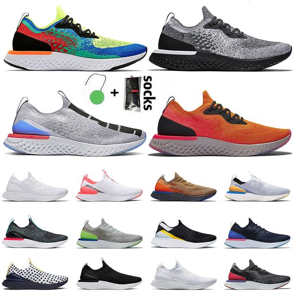 

2021 epic react men women running shoes belgium white blue fly knit v1 v2 cookies and cream outdoor trainers sneakers size 36-45