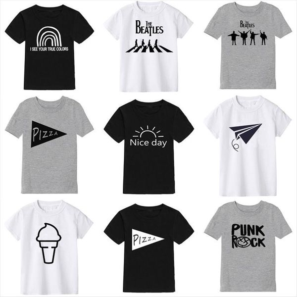 

wild child letter print kids boys girls summer casual children fashion cool tees toddler baby graphic t shirt, Blue