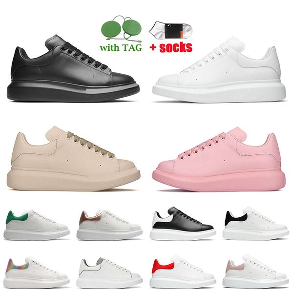 

fashion designer women men leather shoes ace triple black white 3m reflective beige pink oversized platform sneakers red green sports design