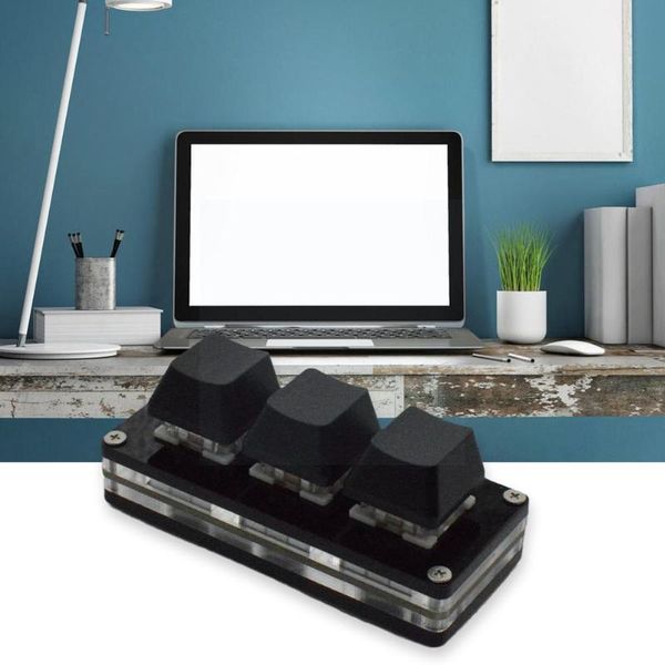 

keyboards silver axis 3- black mini shortcut s board macro programing copy pad mechanical for game custom paste v6i3