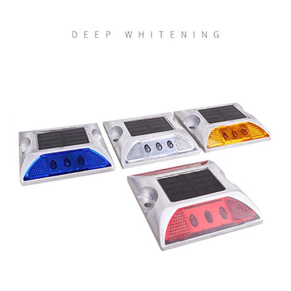 

solar lights led driveway waterproof road traffic warning light reflective marking lamp for truck tail,highway