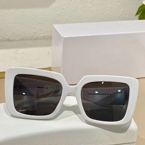 

white grey women square sunglasses glasses gafa de sol fashion sunglasses uv400 protection eyewear 4384 with case, White;black