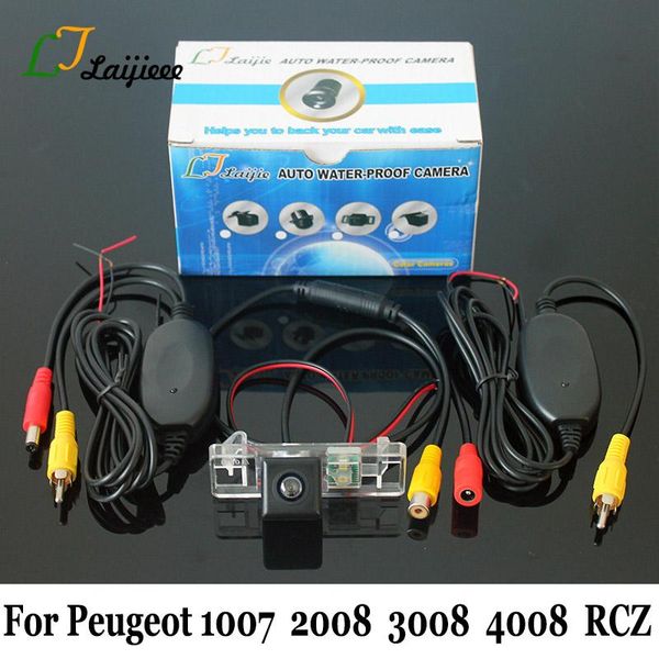 

car rear view cameras& parking sensors backup camera for 1007 2008 3008 4008 rcz / hd ccd night vision rca aux interface wireless au