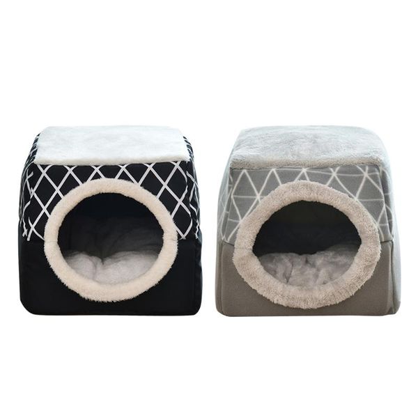 

cat beds & furniture soft pet bed kennel dog winter warm sleeping resting nest puppy cushion mat washable house pets supplies