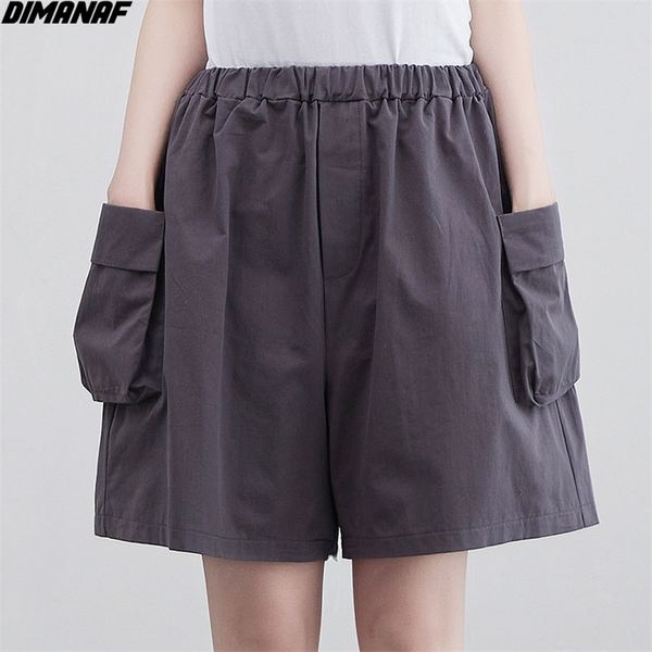 

plus size women pants short harem cotton female elastic slacks thin trousers summer korea pockets solid 210531, White;black