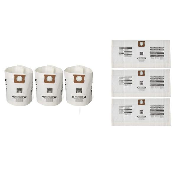 

vacuum cleaners bags general purpose wet dry vac dust collection for shop vacuums, 3 pack