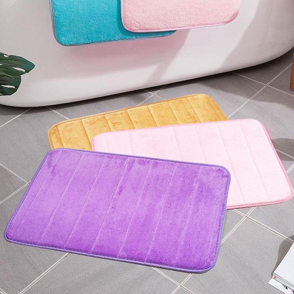 

carpets 40*60cm coral velvet floor mat rebound carpet bedroom door bathroom kitchen water absorbent non-slip