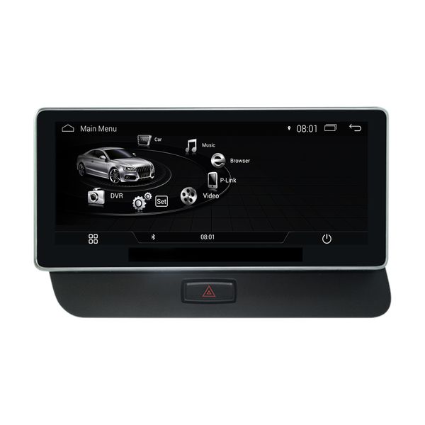 25,25 polegadas carro dvd rádio áudio multimídia player para Audi Q5 2009-2015 GPS-Navegação-Sistema HD-Screen estéreo android Video