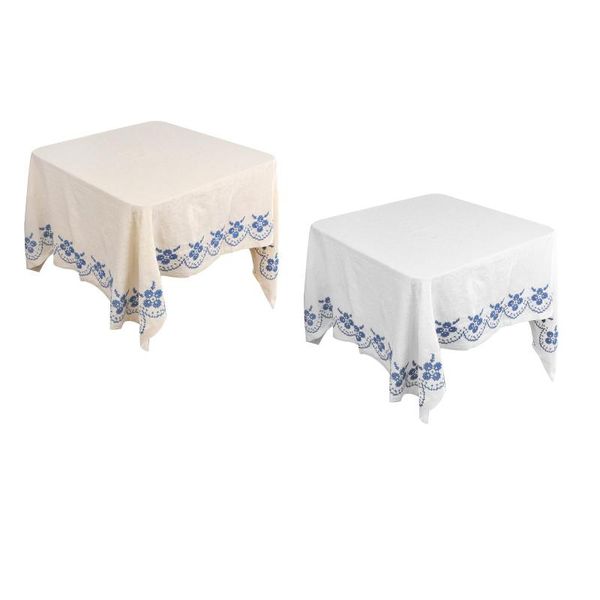 

110x140cm washable kitchen tablecloths embroidery table runner wedding decor cloth