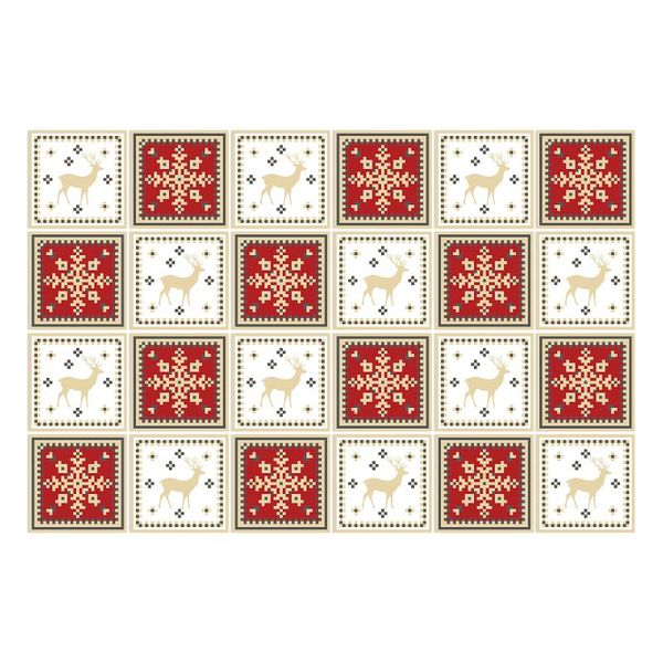

wall stickers 24pcs tile decals decoration self adhesive removable christmas