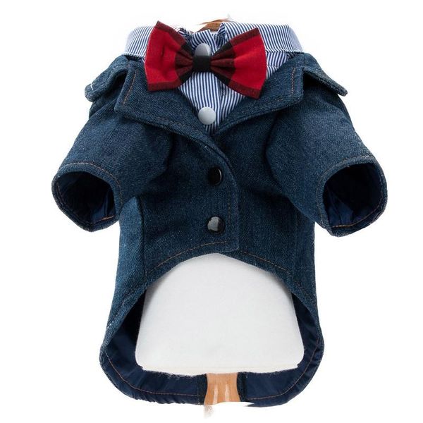 

cat costumes pet gentleman dress with bow tie small dog clothes sweater two-footed wedding clothing outfit