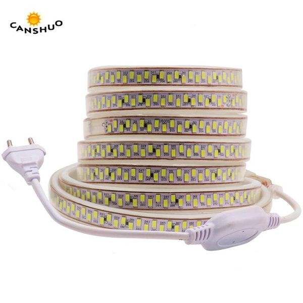 

5730 led strip lights 120 leds/m ip67 waterproof +eu power plug flexible lighting for home party decoration strips