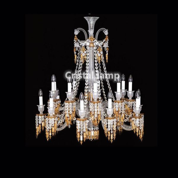 

chandeliers yellow baccarat chandelier glass crystal pendant lamp