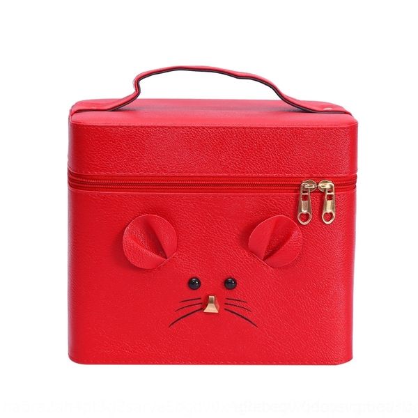 

kux women cosmetic mirror with cosmetic bags bag love bags satin waterproof makeup small cosmetic bag beautician female zipper cosmetics