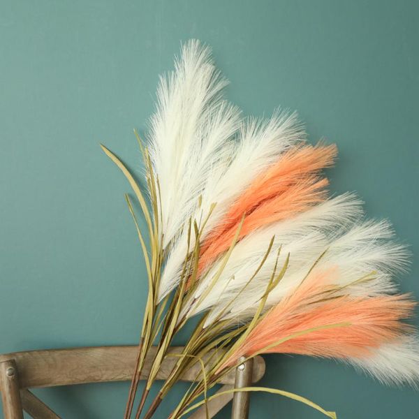 

wild reed branch small pampas grass phragmites artificial plants wedding flower bunch for home decor fake flowers decorative & wreaths