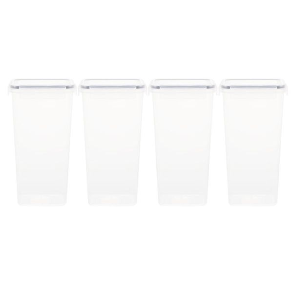 

storage bottles & jars 4pcs grain canisters airtight food kitchen gadget