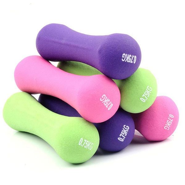 

1pair 0.75*2kg women dumbbell for keep workout fitness exercise equipment muscle toning trainer gym dumbbells