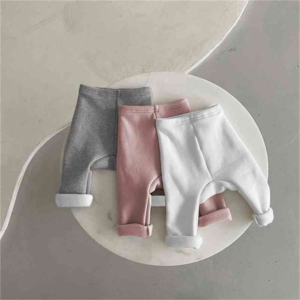 

winter arrival girls fashion korean design pants baby candy color 210528, Blue